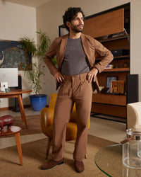 The Riviera Soft Tailored Suit - Brown