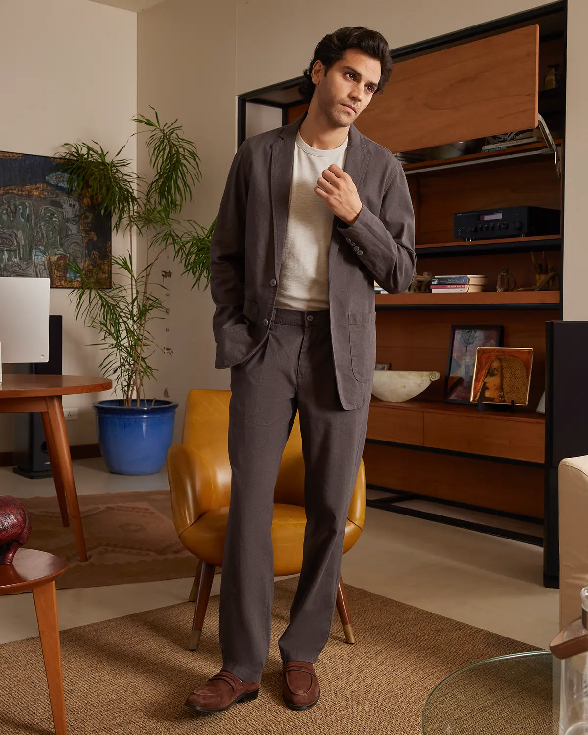 The Riviera Soft Tailored Suit - Dark Grey