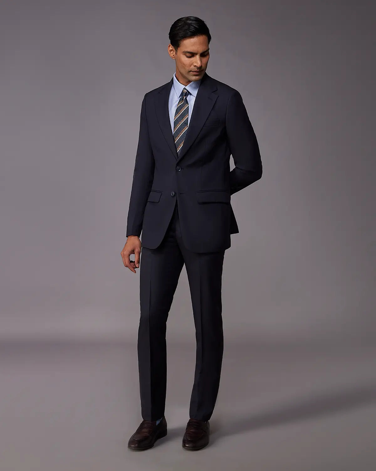 The Astor Structured Suit - Navy