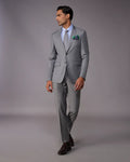 The Exquisite Blended Wool Suit - Grey
