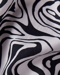 Lusso Wave Printed Shirt - Black & White