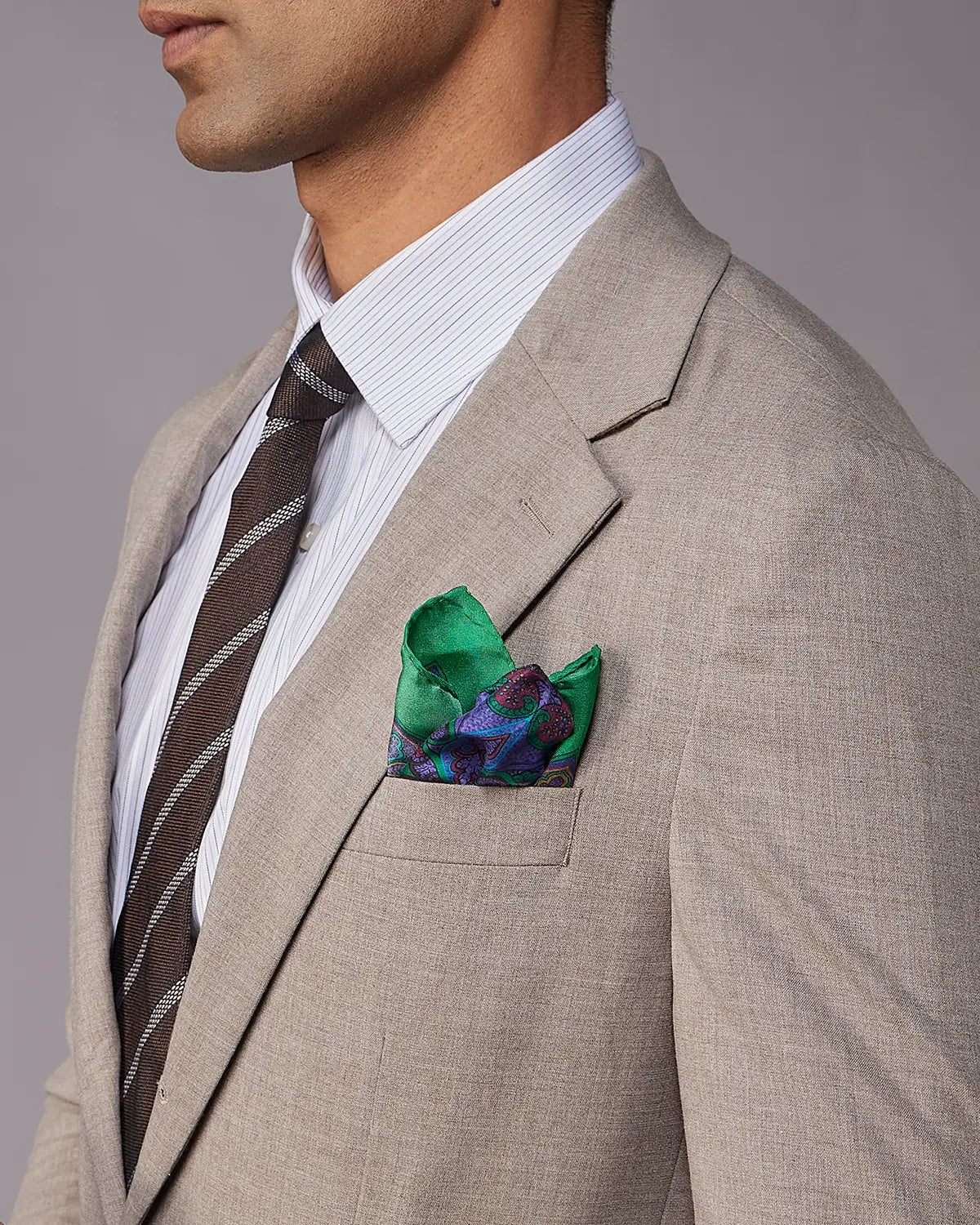 The Kensington Melange Suit – Khaki