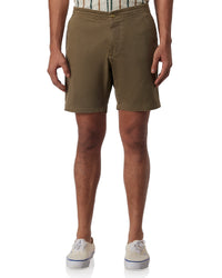 Urban Stretch Washed Shorts - Olive