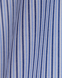 Antares Oxford Striped Shirt - Navy & Blue