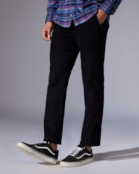 Regal Corduroy Stretch Chinos - Black