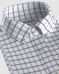 Japanese Flannel Checked Shirt - White & Blue