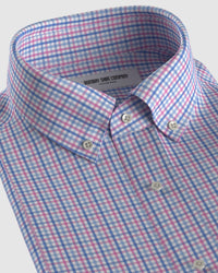 Easy-Care Checked Shirt - Blue & Pink