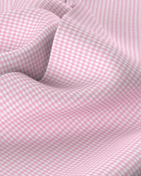 Giza Cotton Houndstooth Shirt - Pink