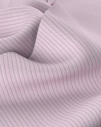 Marlowe Herringbone Striped Shirt - Pink & Dark Blue