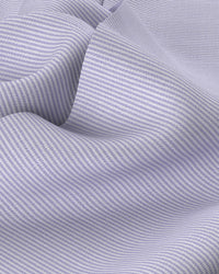 Wrinkle-Free Bamboo-Blend Stretch Pinstriped Shirt - Lavender