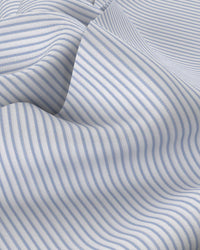 Icarus Poplin Striped Shirt - Blue