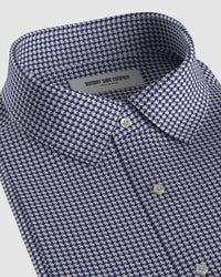 Staccato Houndstooth Shirt - Navy & White