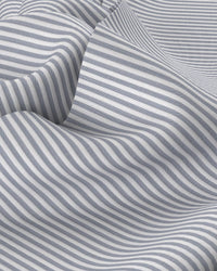 Giza Cotton Bengal Striped Shirt - Grey