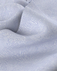 Stretch Line Printed Shirt - Purple & White