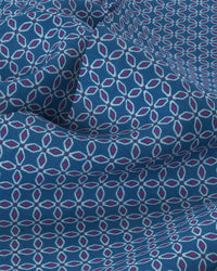 Tile Printed Shirt - Blue & Pink