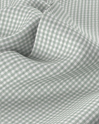 Giza Cotton Gingham Checked Shirt - Green