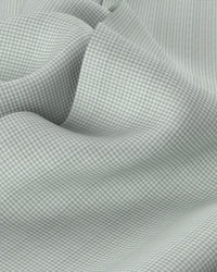 Giza Cotton Micro-Checked Shirt - Green
