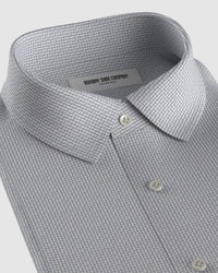 Altair Dobby Shirt - Grey & White
