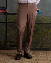 Primor Twill Dress Pants - Mud Brown