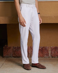 Seascape Linen Relaxed Pants - White