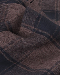 Japanese Flannel Checked Shirt - Brown & Black