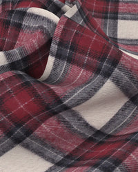 Japanese Flannel Checked Shirt - Red & Ecru
