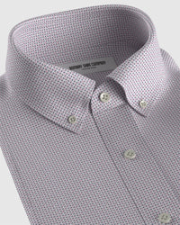 Japanese Lattice Printed Shirt - Pink