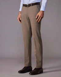 Novaire Self-Structured Stretch Dress Pants - Khaki