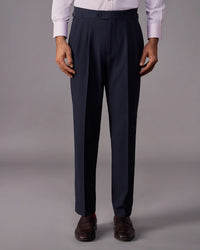 Trevano 4-Way Stretch Relaxed Neapolitan Dress Pants – Navy