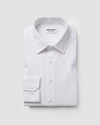 2-Ply Egyptian Cotton Textured White Dobby Shirt
