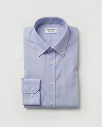 2-Ply Egyptian Cotton Red & Light Blue Dobby Checked Shirt