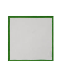 100% Silk Pocket Square - White