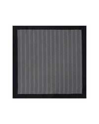100% Silk Chevron Printed Pocket Square - Grey