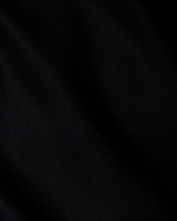 Stretch Cotton  Satin Shirt - Black