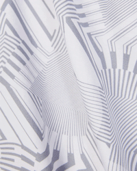 Line Printed Shirt - Grey & White