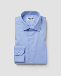 Blue Wrinkle-Free Stretch Twill Shirt