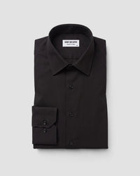 Black Wrinkle-Free Stretch Twill Shirt