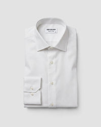 White Wrinkle-Free Stretch Twill Shirt