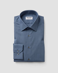 Blue & Black Stretch Dobby Shirt