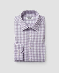 Grey Giza Cotton Gingham Checked Shirt