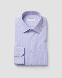 Lavender Cotton Oxford Striped Shirt