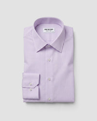 Pink Satin Striped Shirt