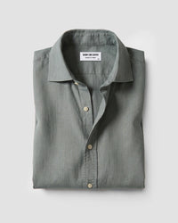 Teal Cotton Linen Shirt