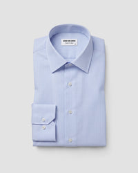 Blue Cotton Modal Striped Shirt