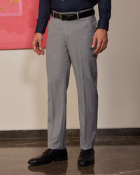 Montere Structured Ready-to-Wear Dress Pants - Grey