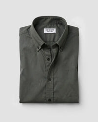 Olive Washed Dobby Denim Shirt
