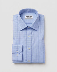 Blue Glen Plaid Checked Shirt