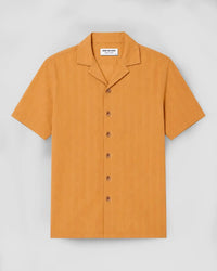 Golden Brown Dobby Corduroy Shirt