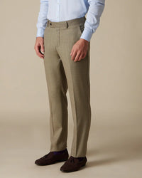 Carlton Merino Wool Structured Dress Pants - Beige