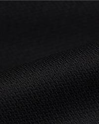 Cotton Stretch Herringbone Shirt - Black